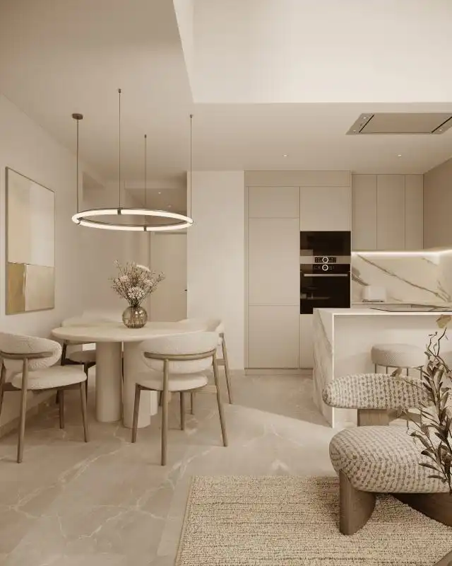 Kitchen of Flat for sale in Calpe / Calp  with Air Conditioner, Heating and Private garden