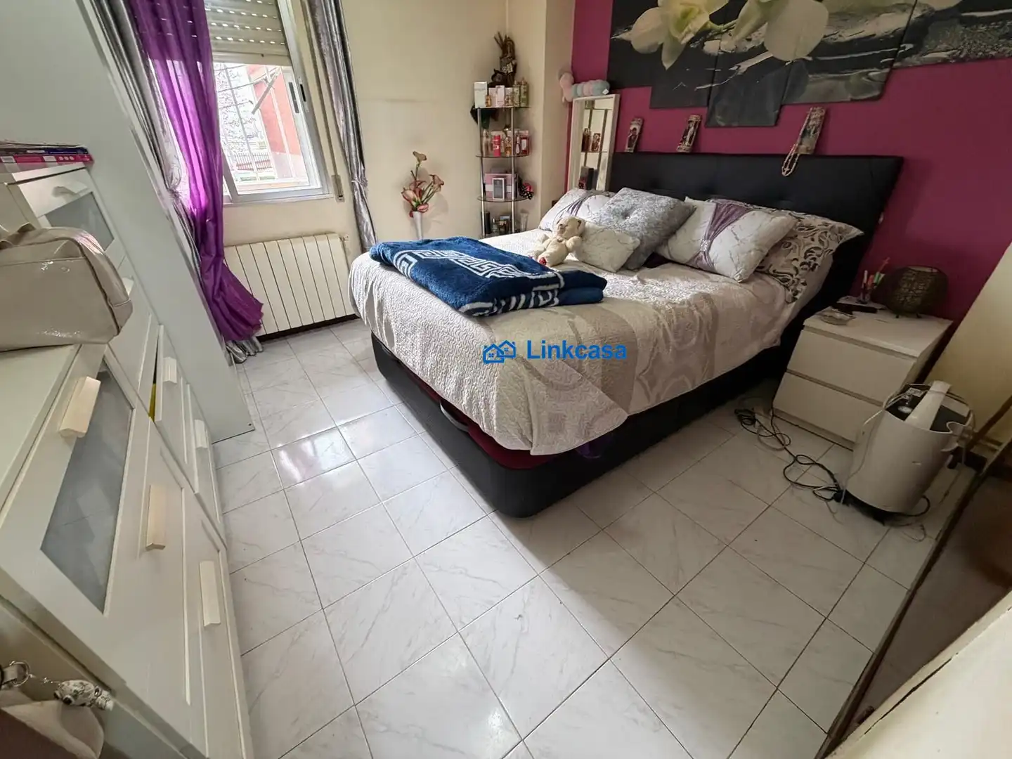 Bedroom of Flat for sale in Fuenlabrada  with Air Conditioner, Heating and Balcony