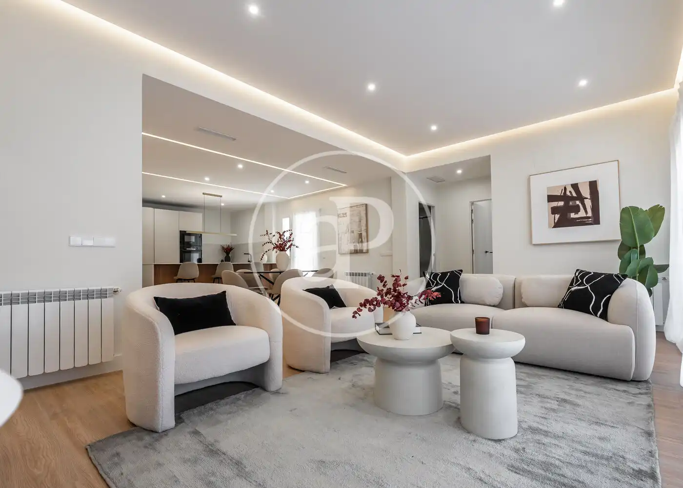 Sala d'estar de Pis en venda en Madrid amb Aire condicionat, Calefacció i Terrassa