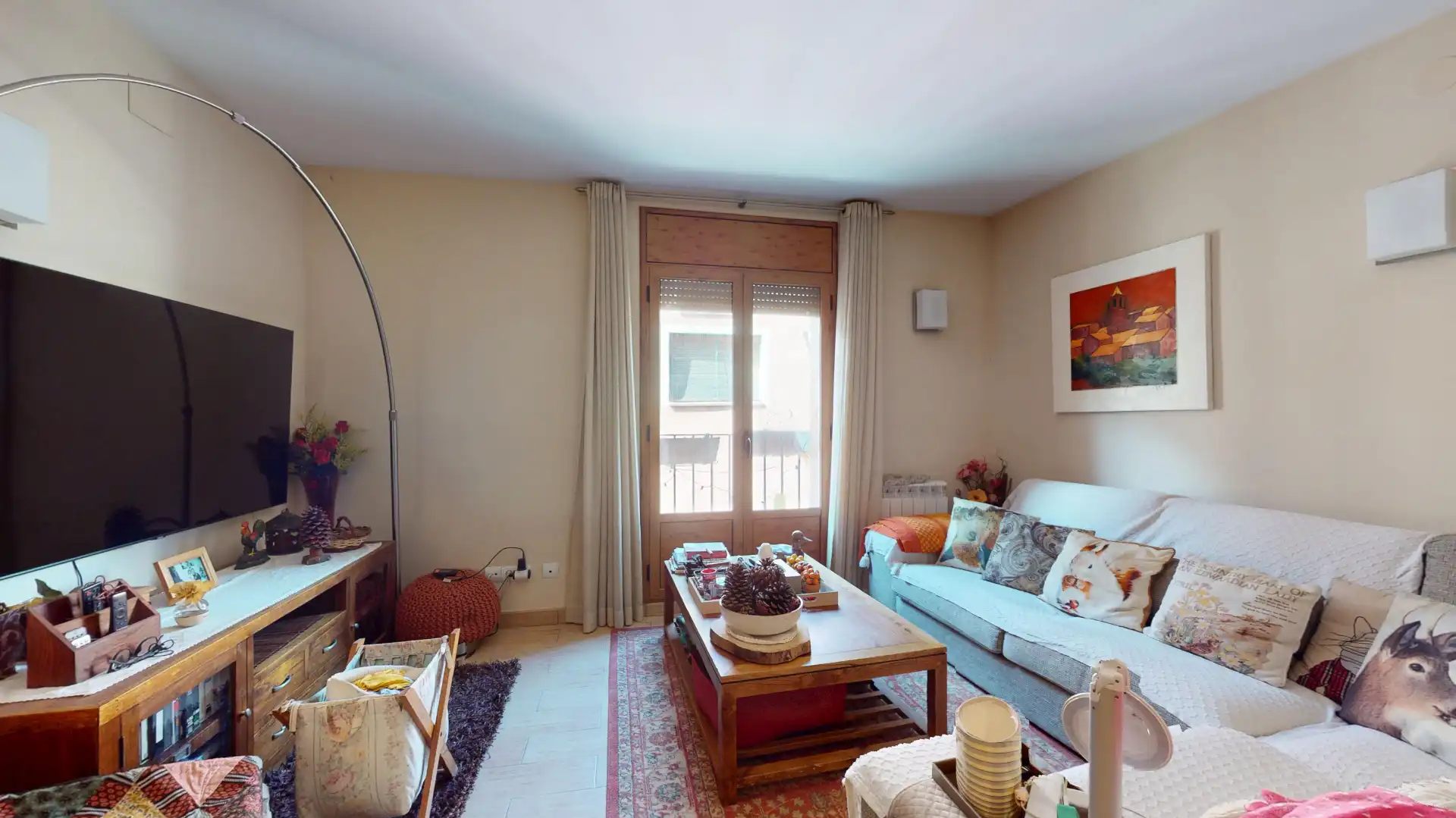 Sala de estar de Dúplex en venta en Prades con Calefacción, Terraza y Horno