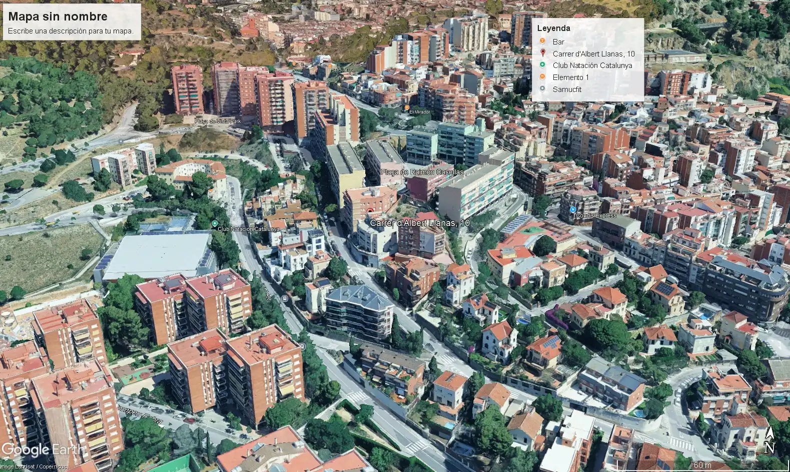 Vista exterior de Ático en venta en Barcelona