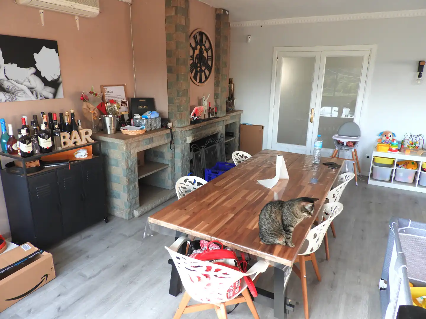Esszimmer von Haus oder Chalet zum Verkauf in Castellar del Vallès mit Klimaanlage, Heizung und Privatgarten