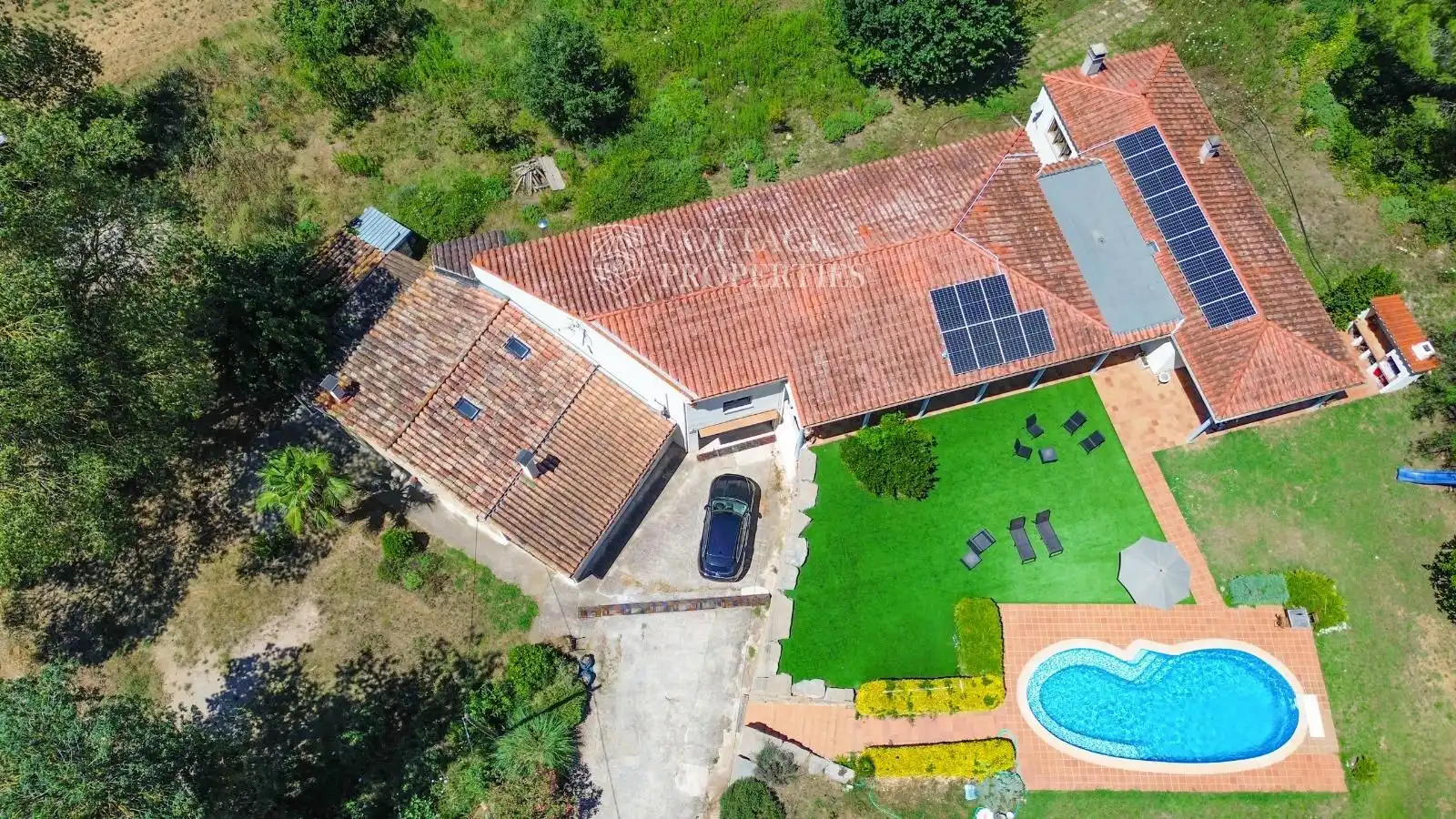 Jardín de Finca rústica en venta en Vilademuls con Aire acondicionado, Calefacción y Piscina