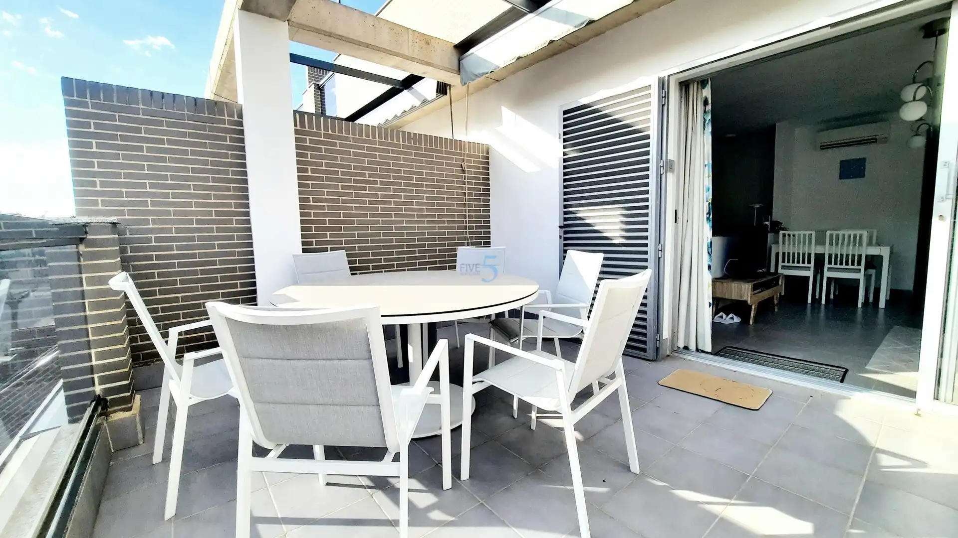 Terrace of Flat for sale in Los Alcázares  with Air Conditioner, Heating and Swimming Pool