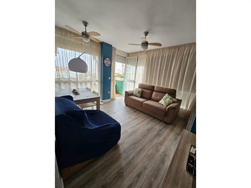 Living room of Flat for rent in Torrox  with Air Conditioner, Terrace and Swimming Pool