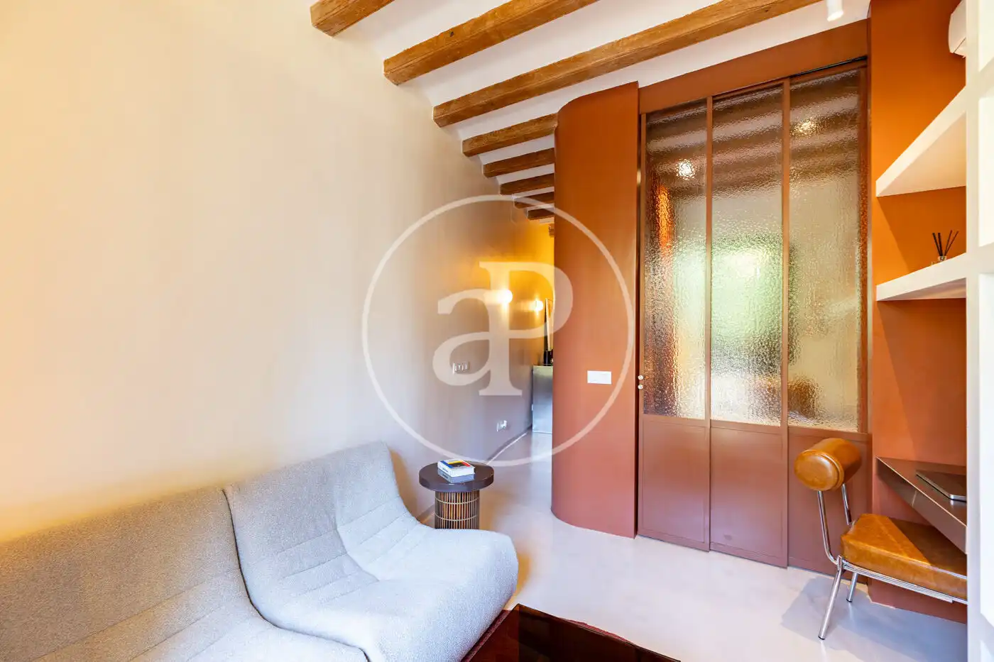 Living room of Flat for sale in Barcelona  with Air Conditioner, Heating and Furnished