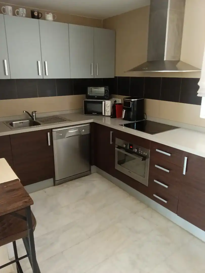 Kitchen of Flat for sale in Fuente Álamo de Murcia  with Air Conditioner, Heating and Private garden