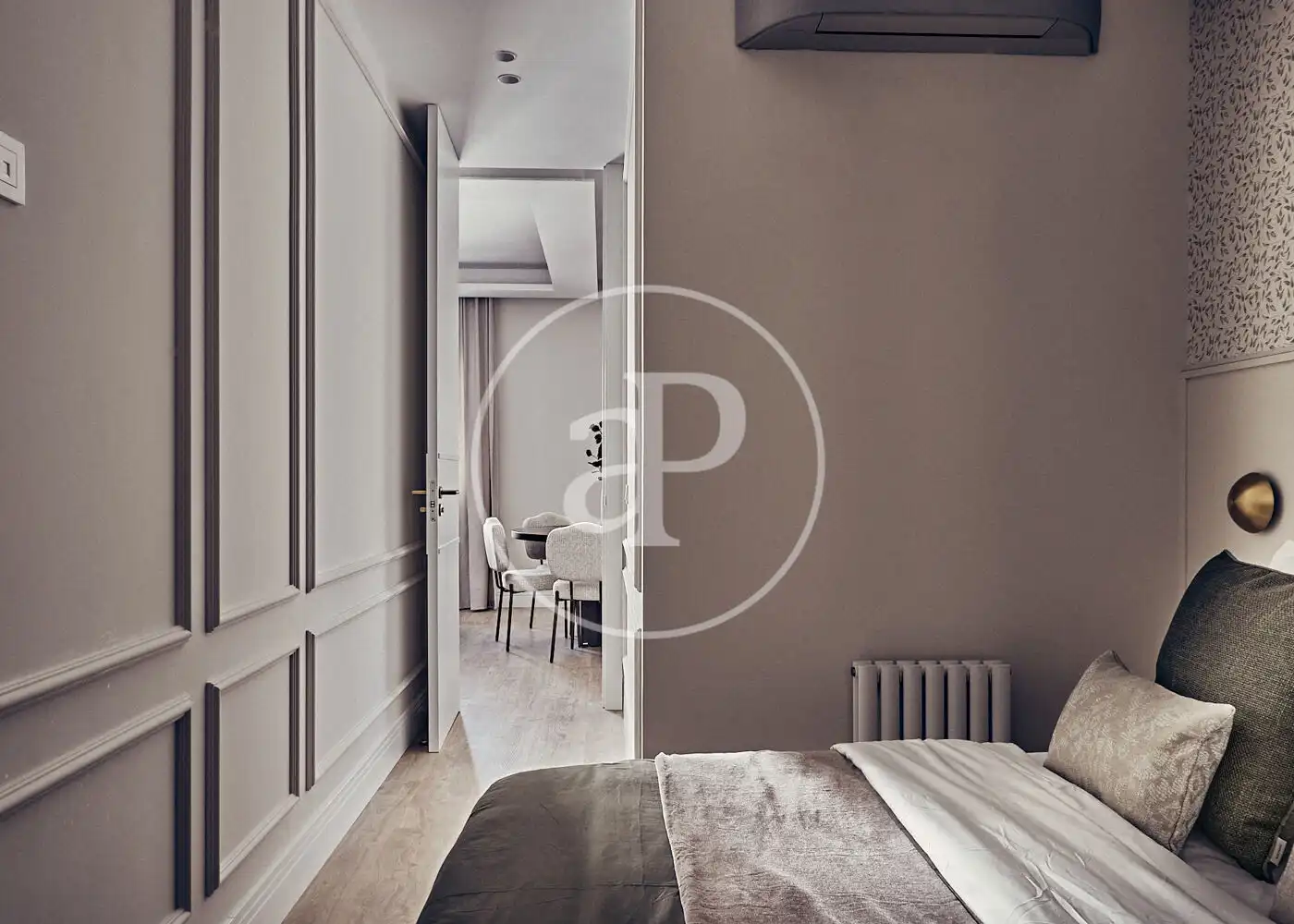 Schlafzimmer von Wohnung zum Verkauf in Madrid mit Klimaanlage, Heizung und Terrasse