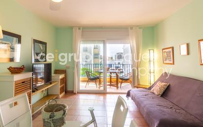 Living room of Flat for sale in Roses  with Terrace and Swimming Pool