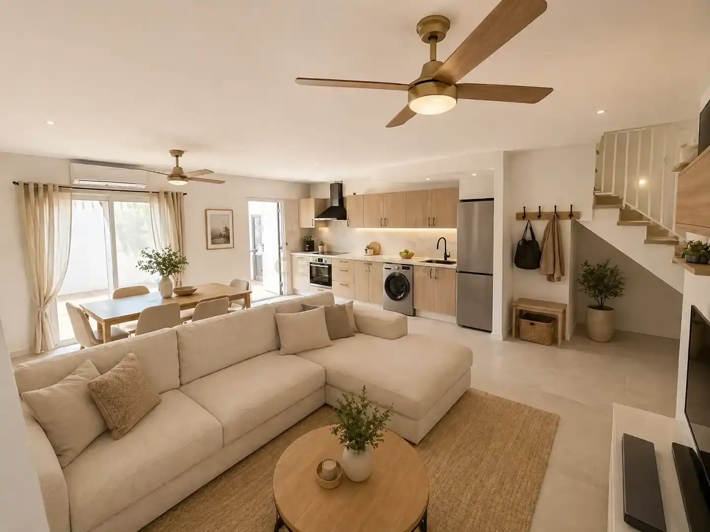 Living room of Detached homes for sale in Cártama  with Air Conditioner, Storage room and Alarm