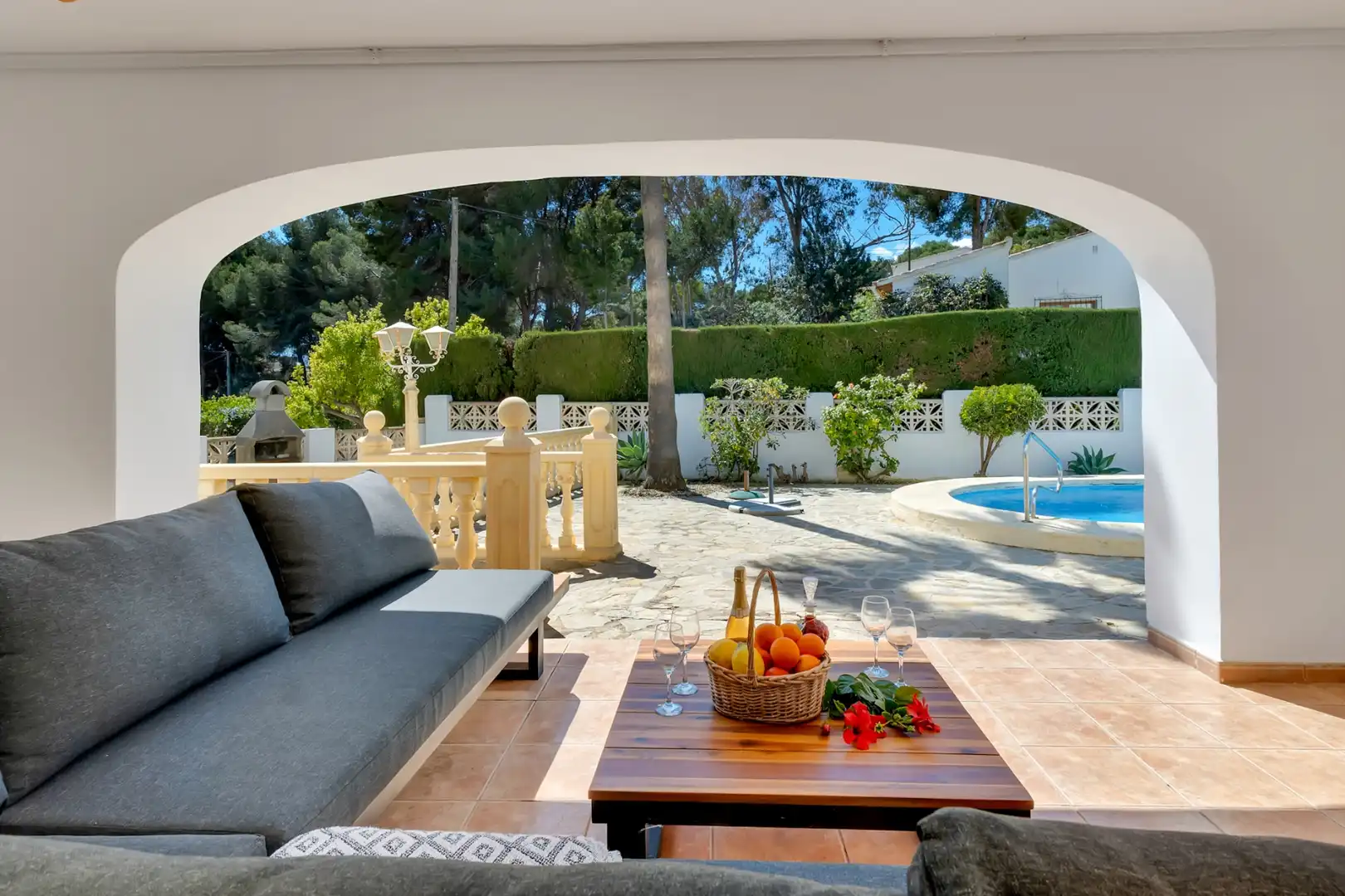 Garten von Haus oder Chalet zum Verkauf in Moraira mit Klimaanlage