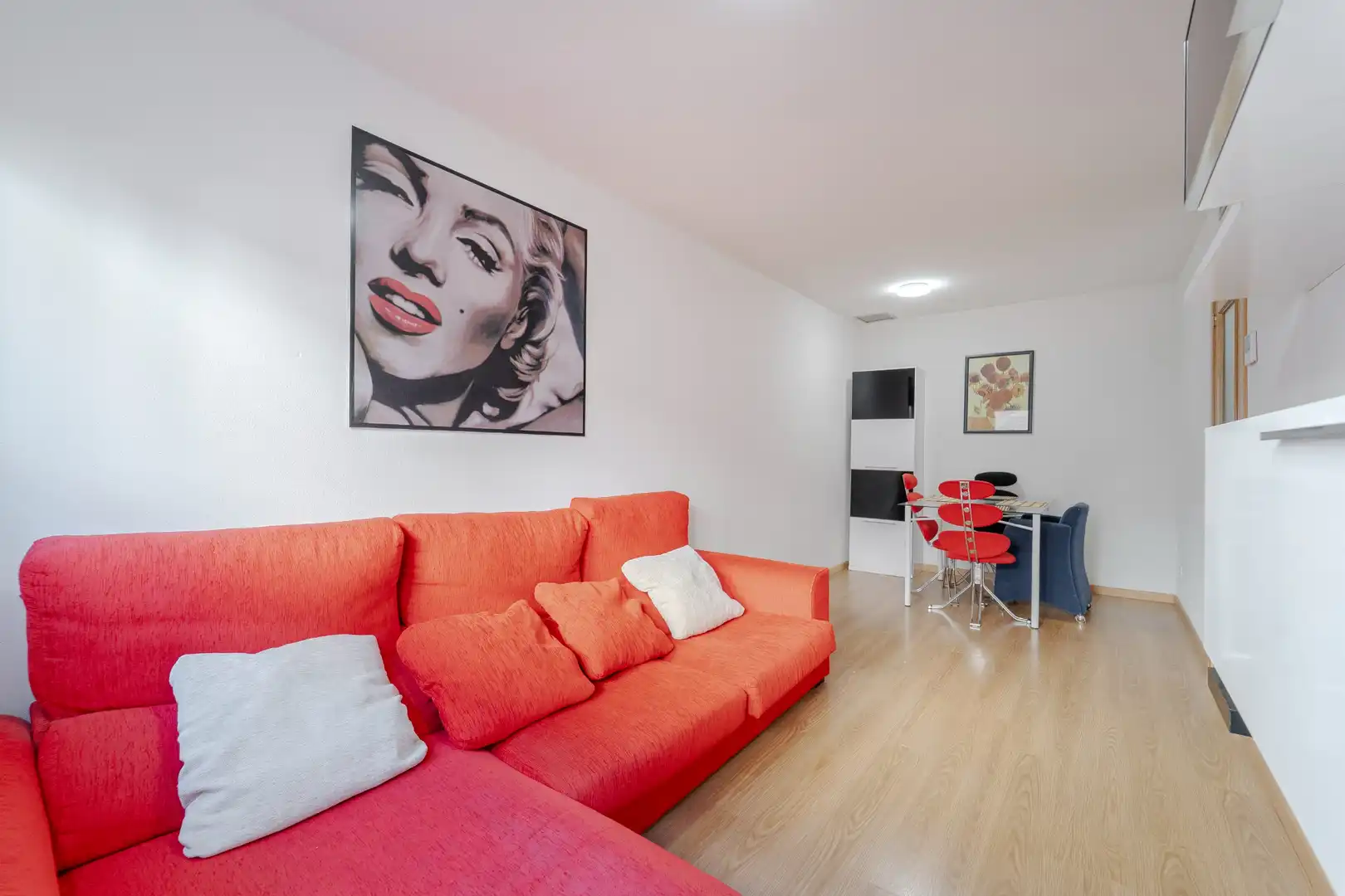 Sala de estar de Piso en venta en El Álamo con Calefacción, Amueblado y Horno