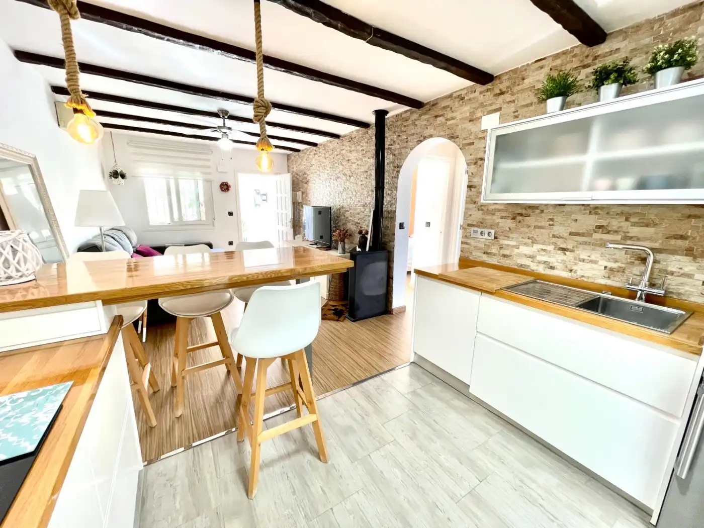 Kitchen of Houses for rent in San Fulgencio  with Air Conditioner, Heating and Private garden