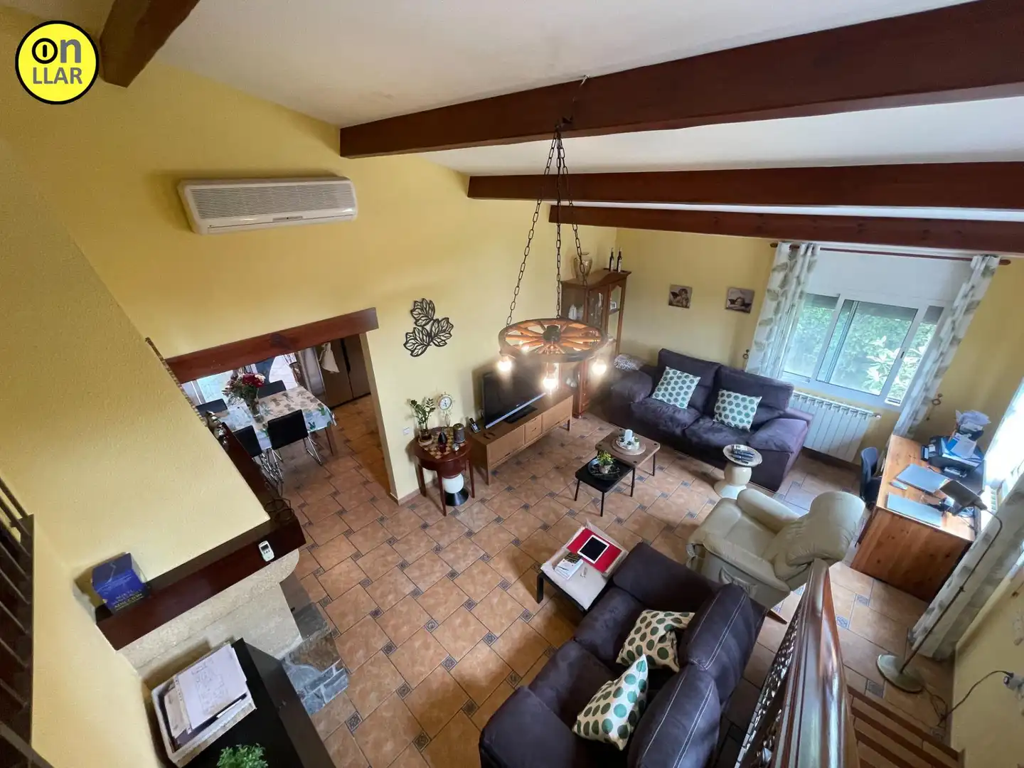 Sala de estar de Casa o chalet en venta en L'Ametlla del Vallès con Calefacción, Jardín privado y Terraza