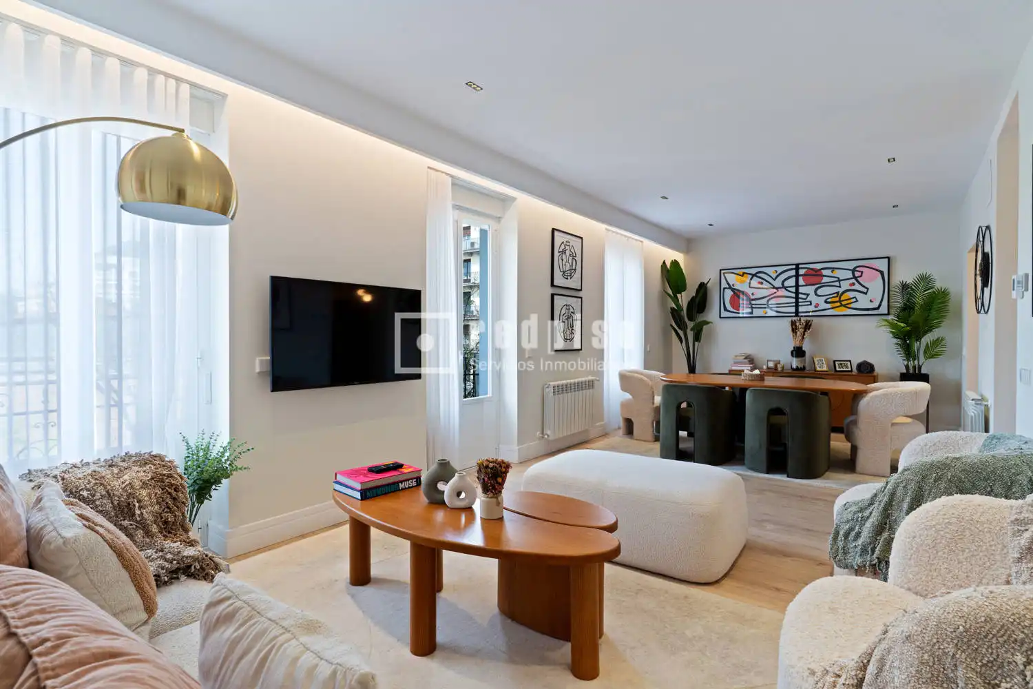 Sala de estar de Piso en venta en Madrid con Aire acondicionado y Amueblado