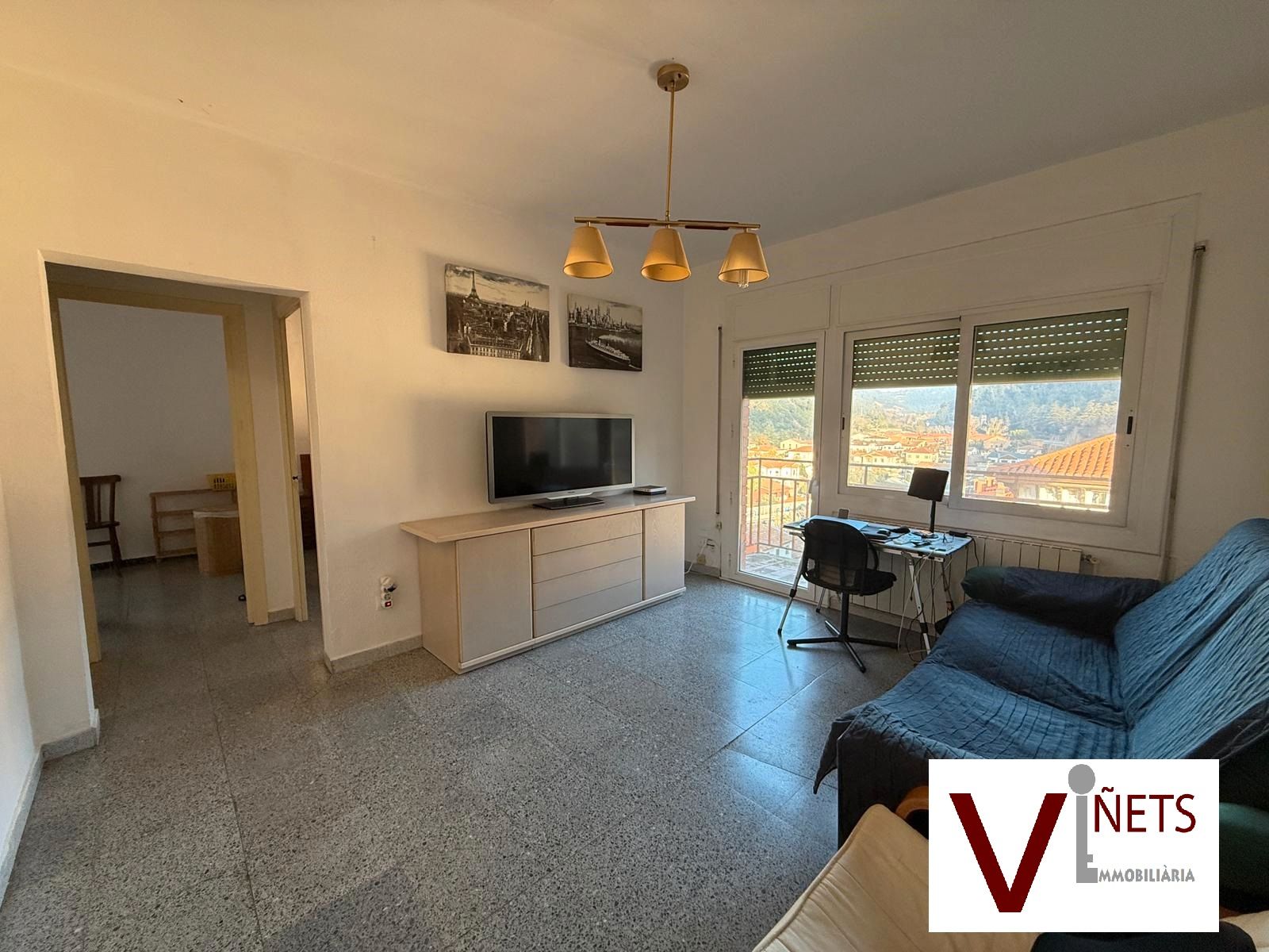 Sala de estar de Piso en venta en Figaró-Montmany con Calefacción y Balcón