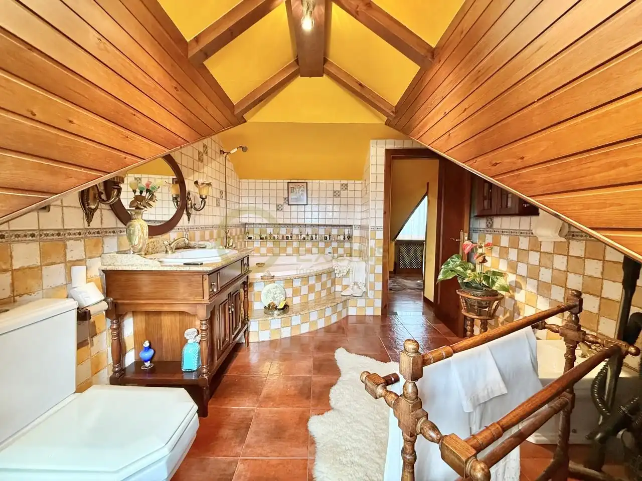 Baño de Casa o chalet en venta en Castrillón con Calefacción, Jardín privado y Parquet