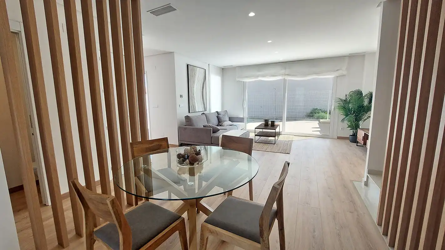 Sala de estar de Casa o chalet en venta en Hondón de las Nieves / El Fondó de les Neus con Aire acondicionado, Calefacción y Jardín privado