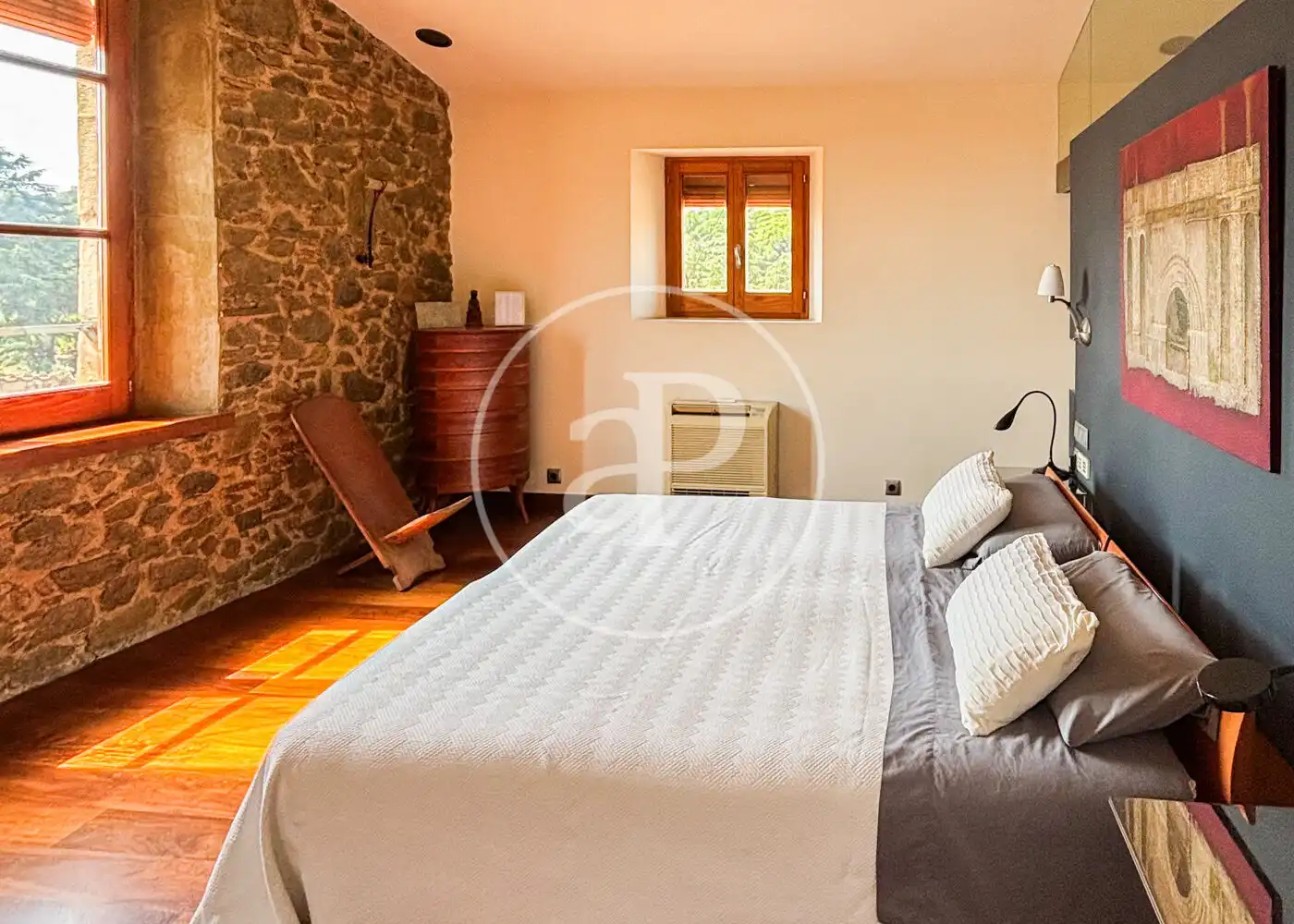 Dormitori de Finca rústica en venda en Teià amb Aire condicionat, Calefacció i Jardí privat