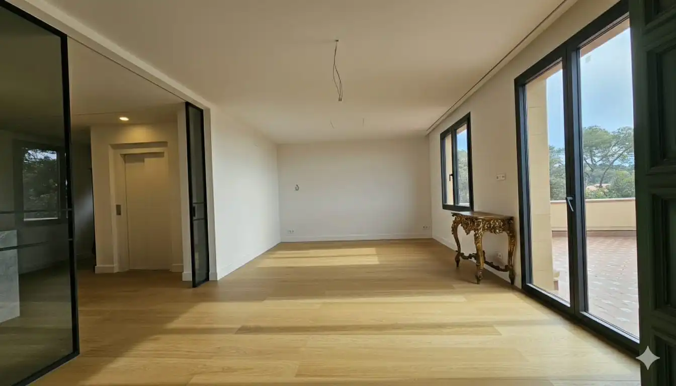 Sala de estar de Casa o chalet en venta en Barcelona con Aire acondicionado, Calefacción y Jardín privado