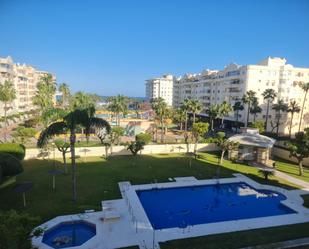 Exterior view of Flat for sale in Málaga Capital  with Air Conditioner, Private garden and Parquet flooring