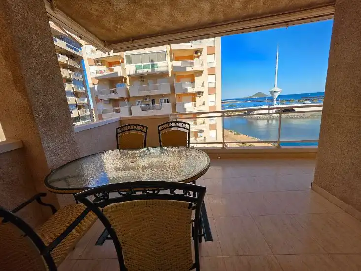 Terraza de Apartamento en venta en La Manga del Mar Menor con Terraza, Amueblado y Balcón