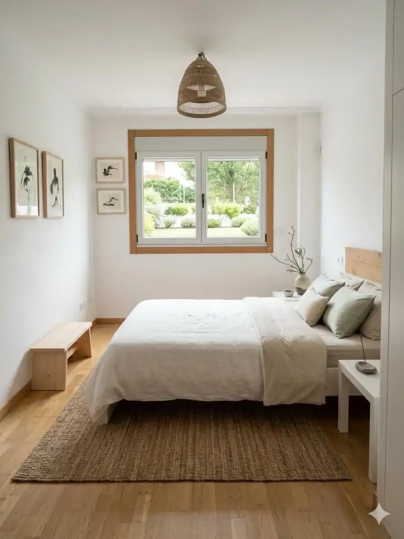 Habitación de Apartamento en venta en Sanxenxo con Jardín privado, Parquet y Terraza