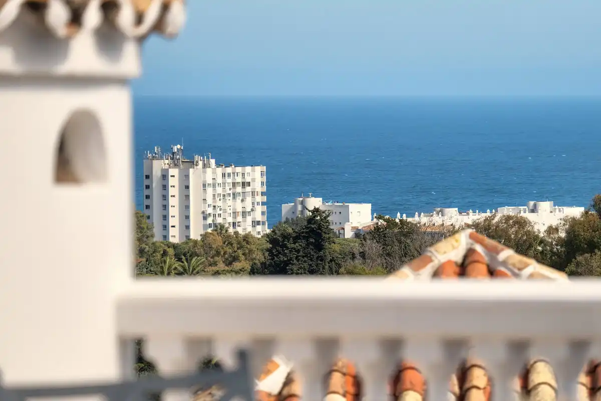 Exterior view of Houses for sale in Mijas  with Air Conditioner, Heating and Private garden
