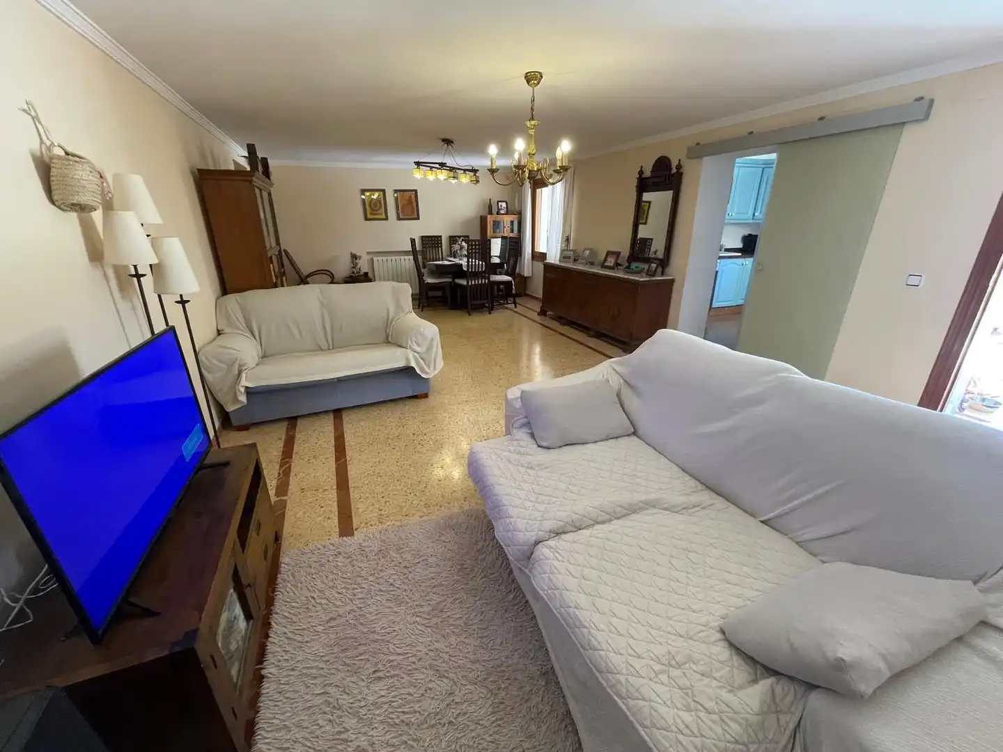 Living room of Houses for sale in Calpe / Calp  with Air Conditioner, Private garden and Terrace
