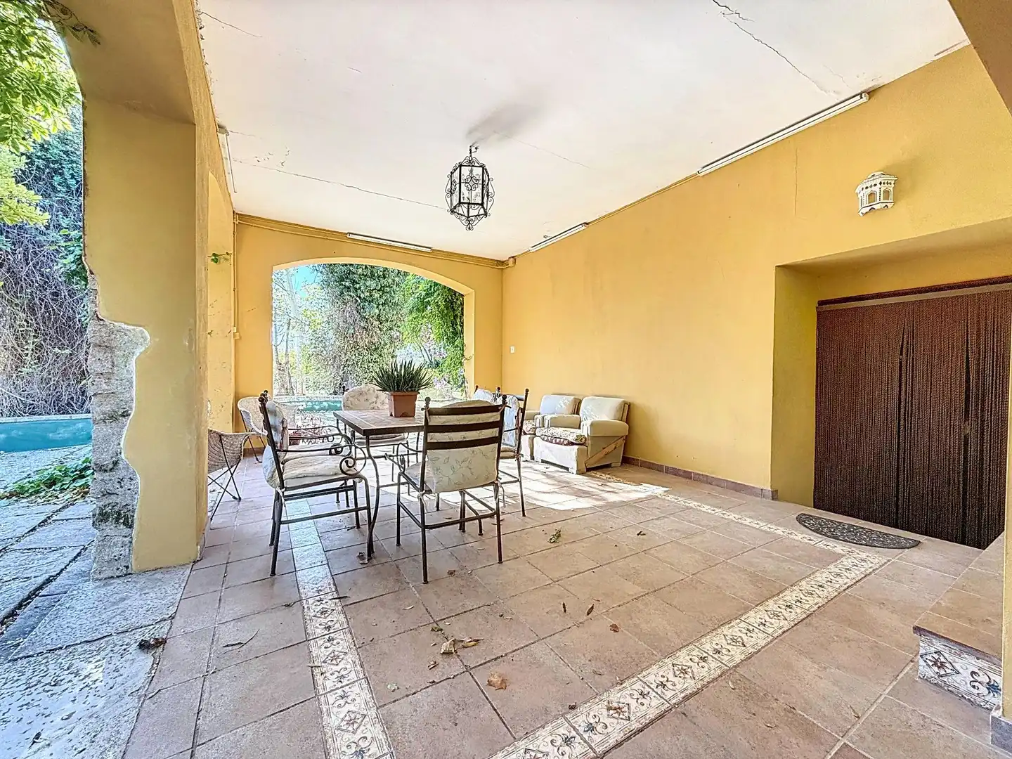 Terraza de Finca rústica en venta en Castalla con Jardín privado, Terraza y Piscina
