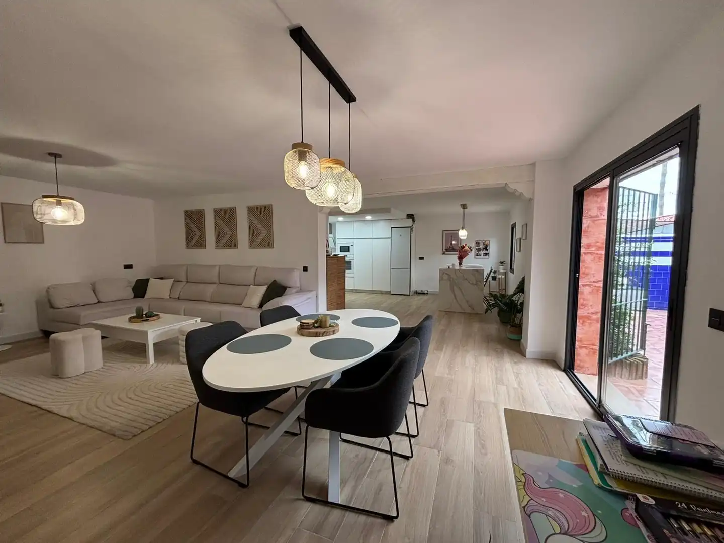Dining room of Detached homes for sale in Los Barrios  with Community pool