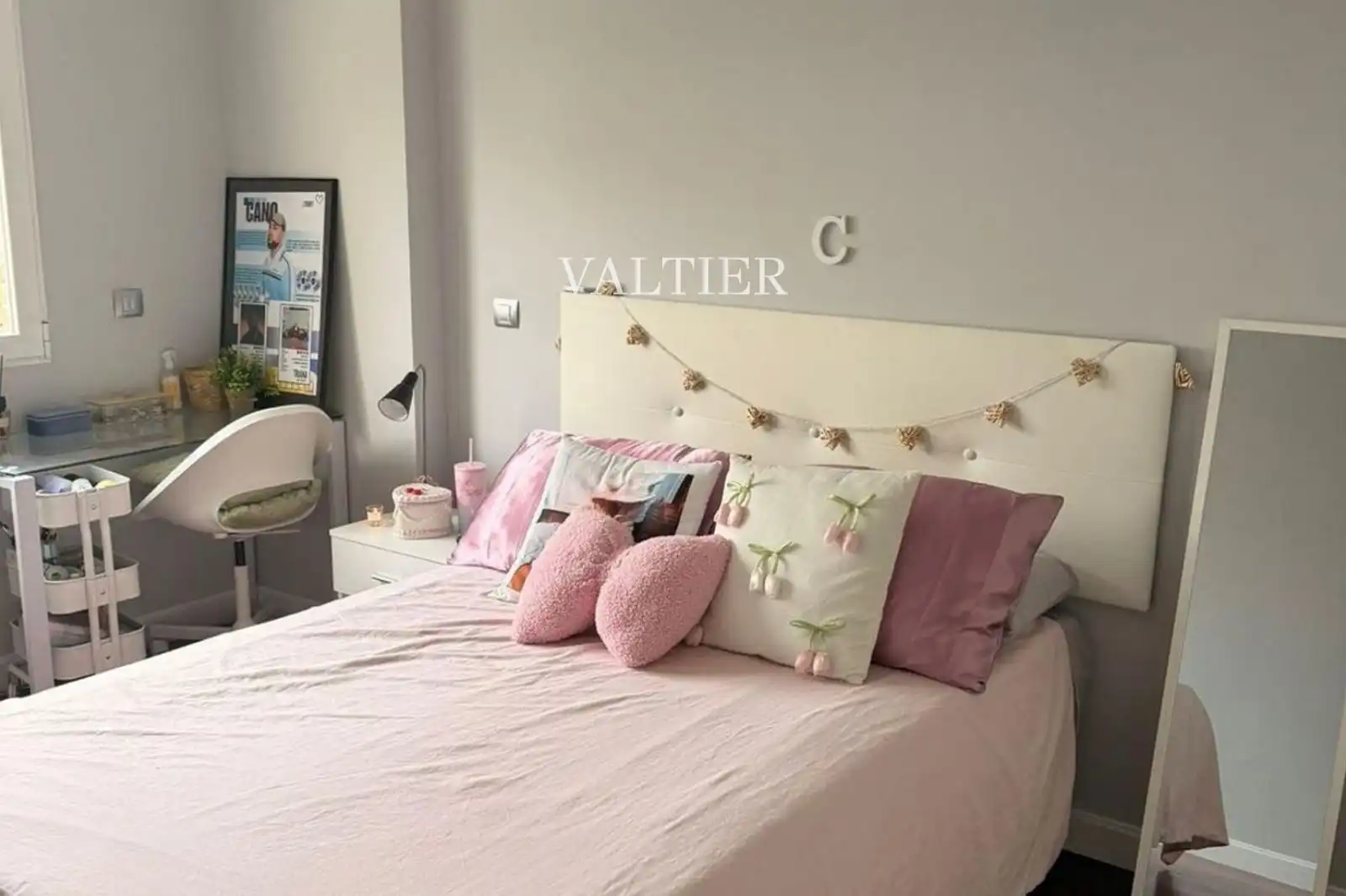 Schlafzimmer von Wohnung zur Miete in Madrid mit Klimaanlage und Möbliert