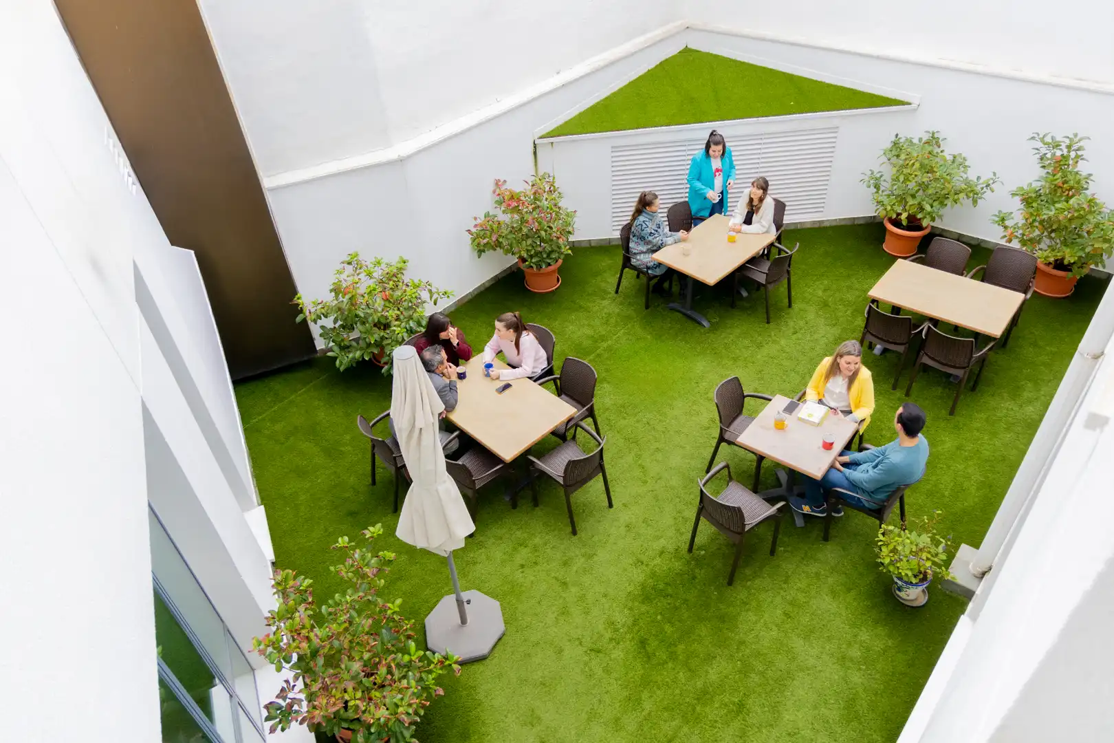 Terraza de Oficina de alquiler en Madrid con Aire acondicionado, Calefacción y Terraza