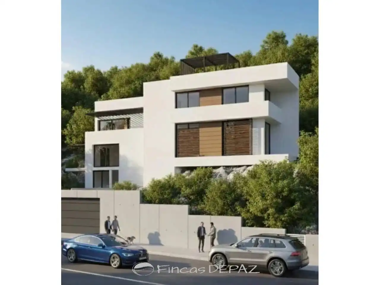 Exterior view of Houses for sale in Sitges  with Private garden, Terrace and Swimming Pool