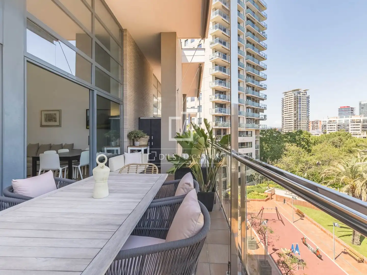 Terrace of Flat for sale in Barcelona  with Air Conditioner, Private garden and Terrace