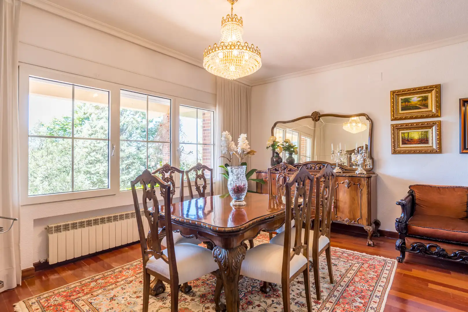 Dining room of Houses for sale in Collado Villalba  with Air Conditioner, Heating and Private garden