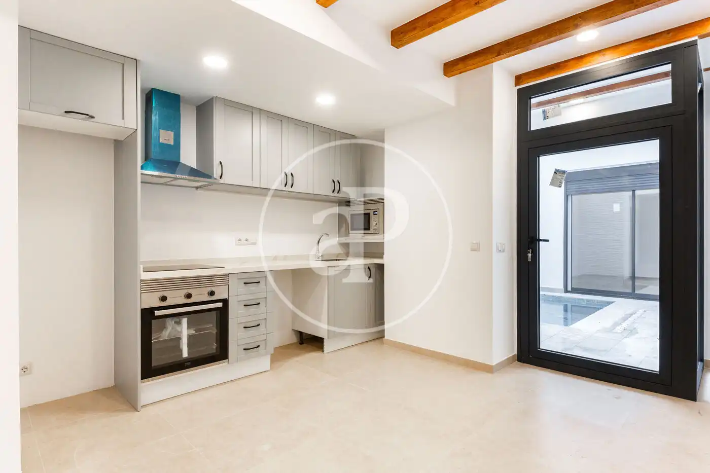Küche von Loft zum Verkauf in Valencia mit Klimaanlage, Heizung und Terrasse