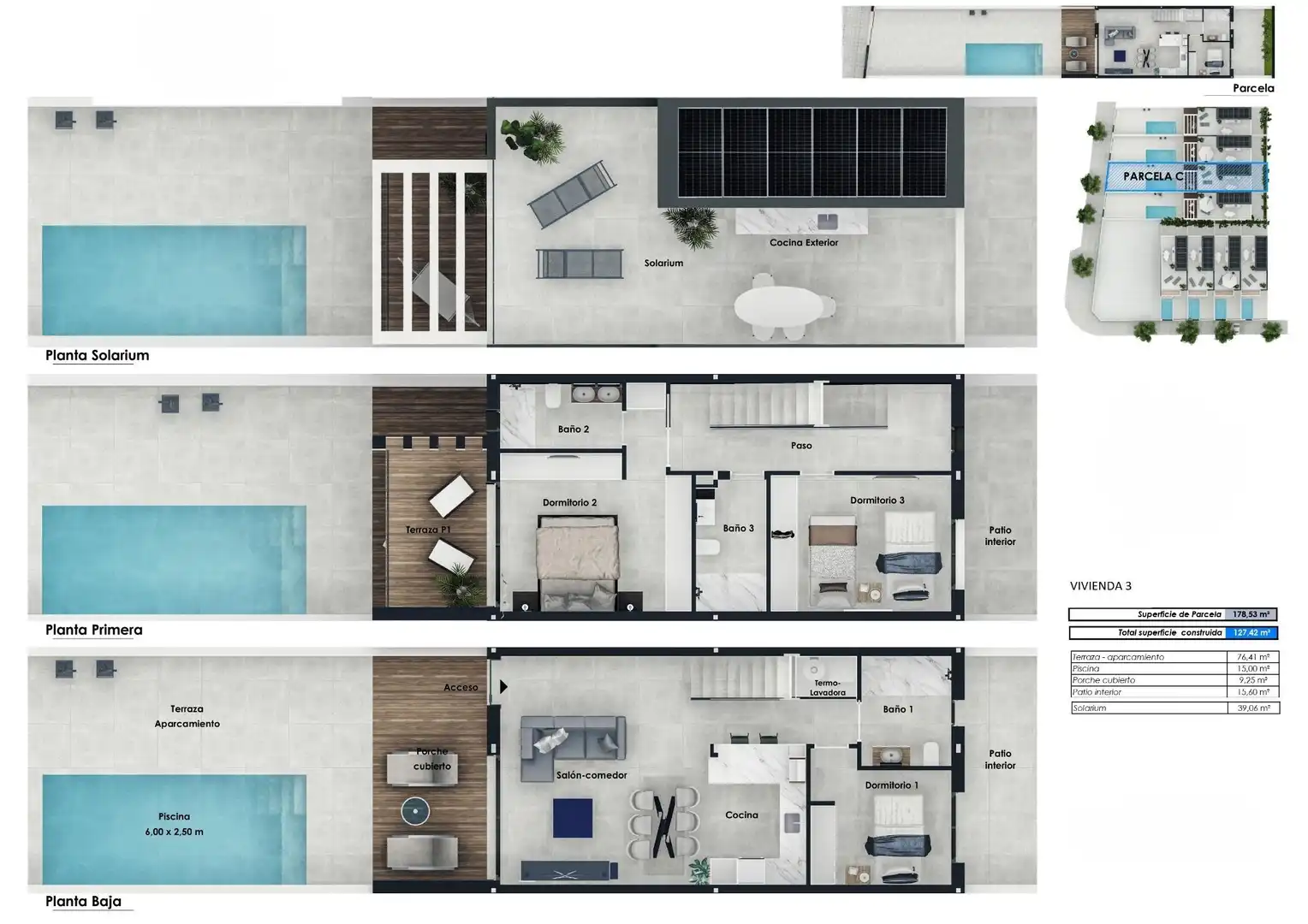 Casa a schiera con terrazza in vendita a Pilar de la Horadada ciudad, imagen 17