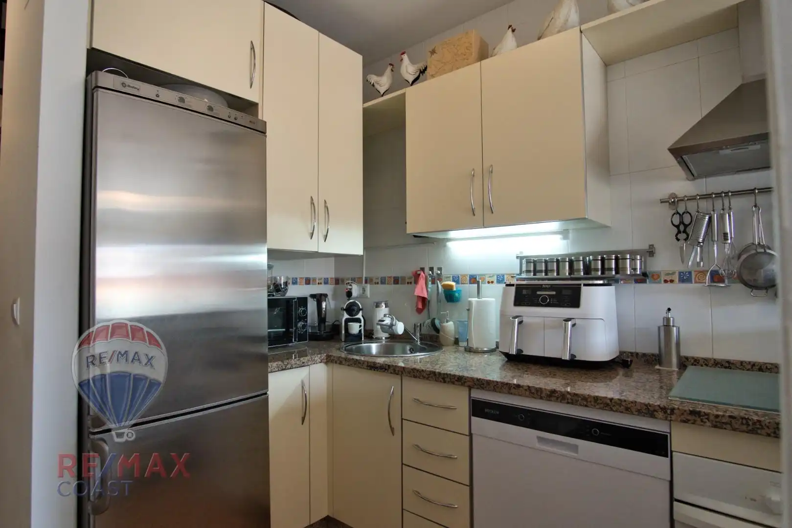 Cocina de Dúplex en venta en Algarrobo con Aire acondicionado, Terraza y Amueblado