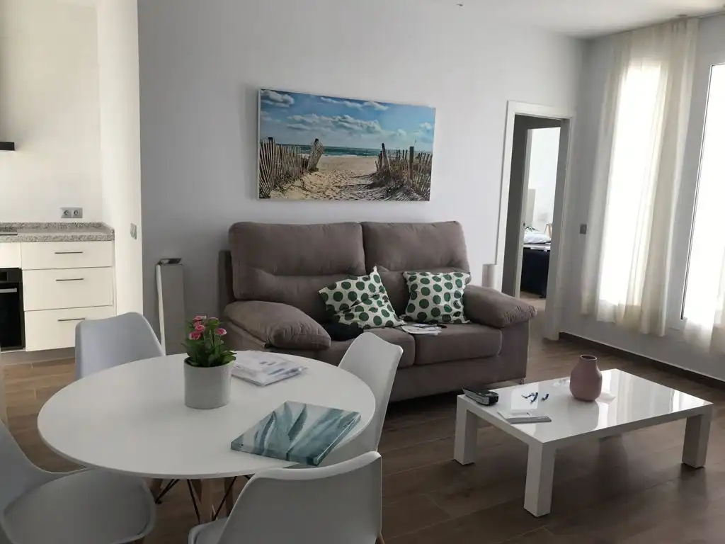 Sala d'estar de Àtic de lloguer en Campanillas