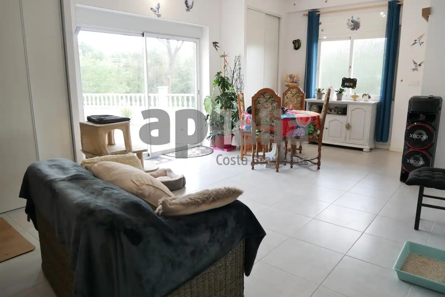 Wohnzimmer von Haus oder Chalet zum Verkauf in Maçanet de la Selva mit Klimaanlage, Heizung und Privatgarten