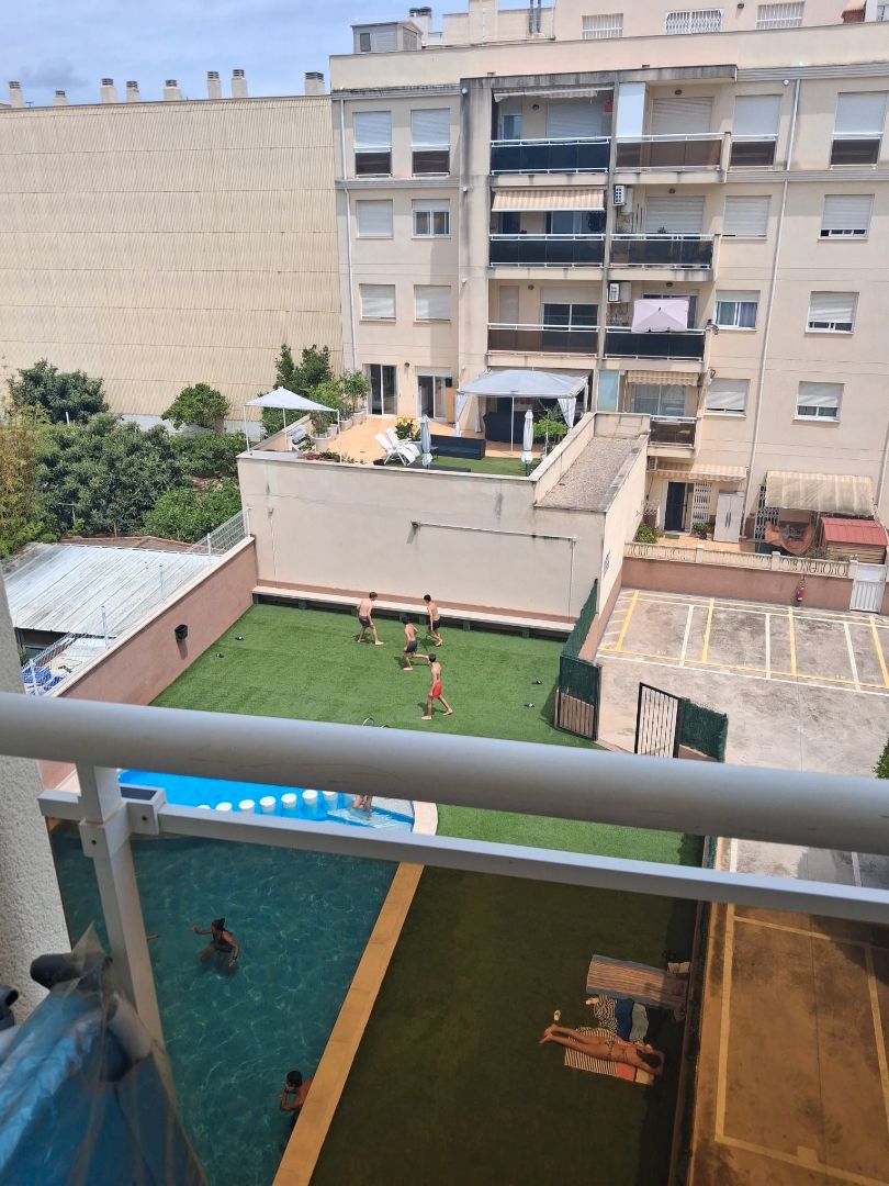 Piscina de Estudi de lloguer en Benicarló amb Aire condicionat, Moblat i Forn
