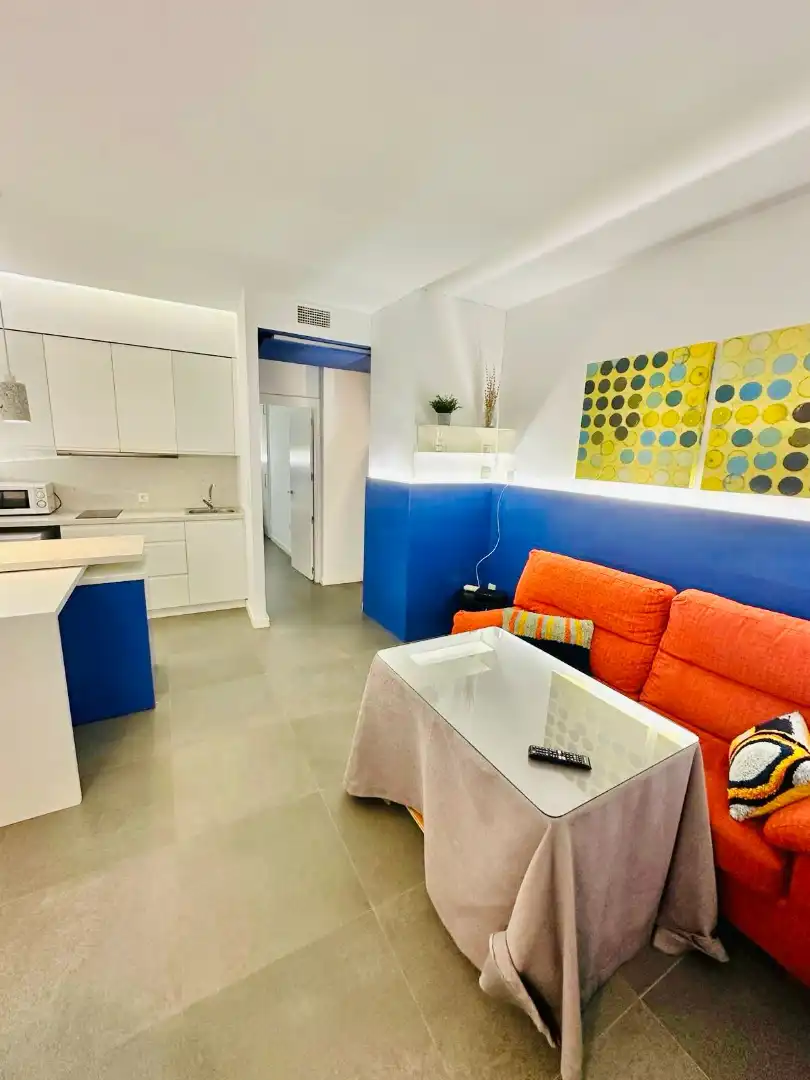 Sala d'estar de Apartament de lloguer en Granada amb Aire condicionat, Calefacció i Moblat