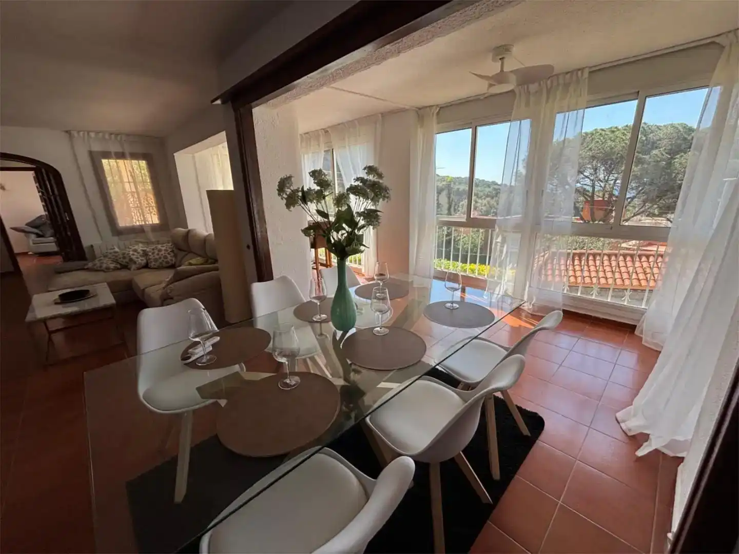 Dining room of Flat for rent in Castell d'Aro, Platja d'Aro i s'Agaró  with Air Conditioner, Private garden and Storage room