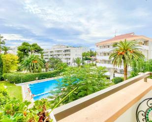 Exterior view of Flat for sale in Sitges  with Heating, Terrace and Community pool