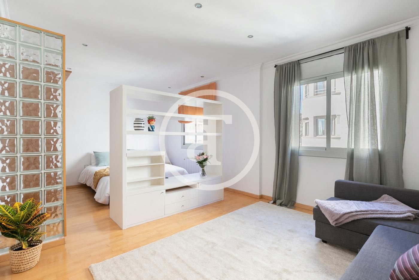 Bedroom of Flat to rent in  Barcelona Capital  with Heating, Furnished and Oven