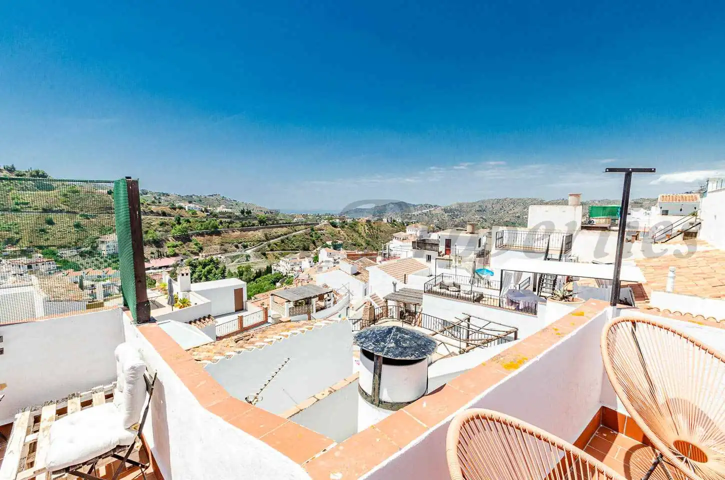 Exterior view of Detached homes for sale in Cómpeta  with Air Conditioner, Terrace and Furnished