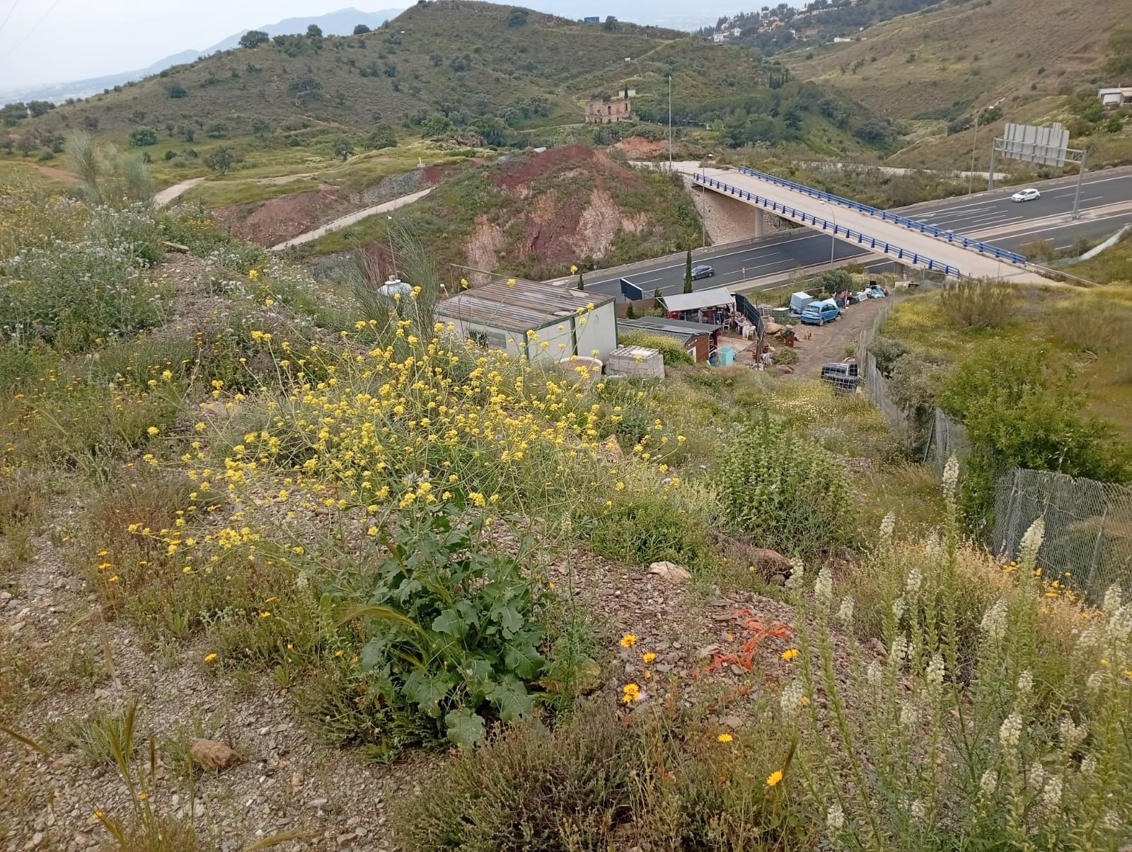 Vista exterior de Terreny industrial en venda en Málaga Capital