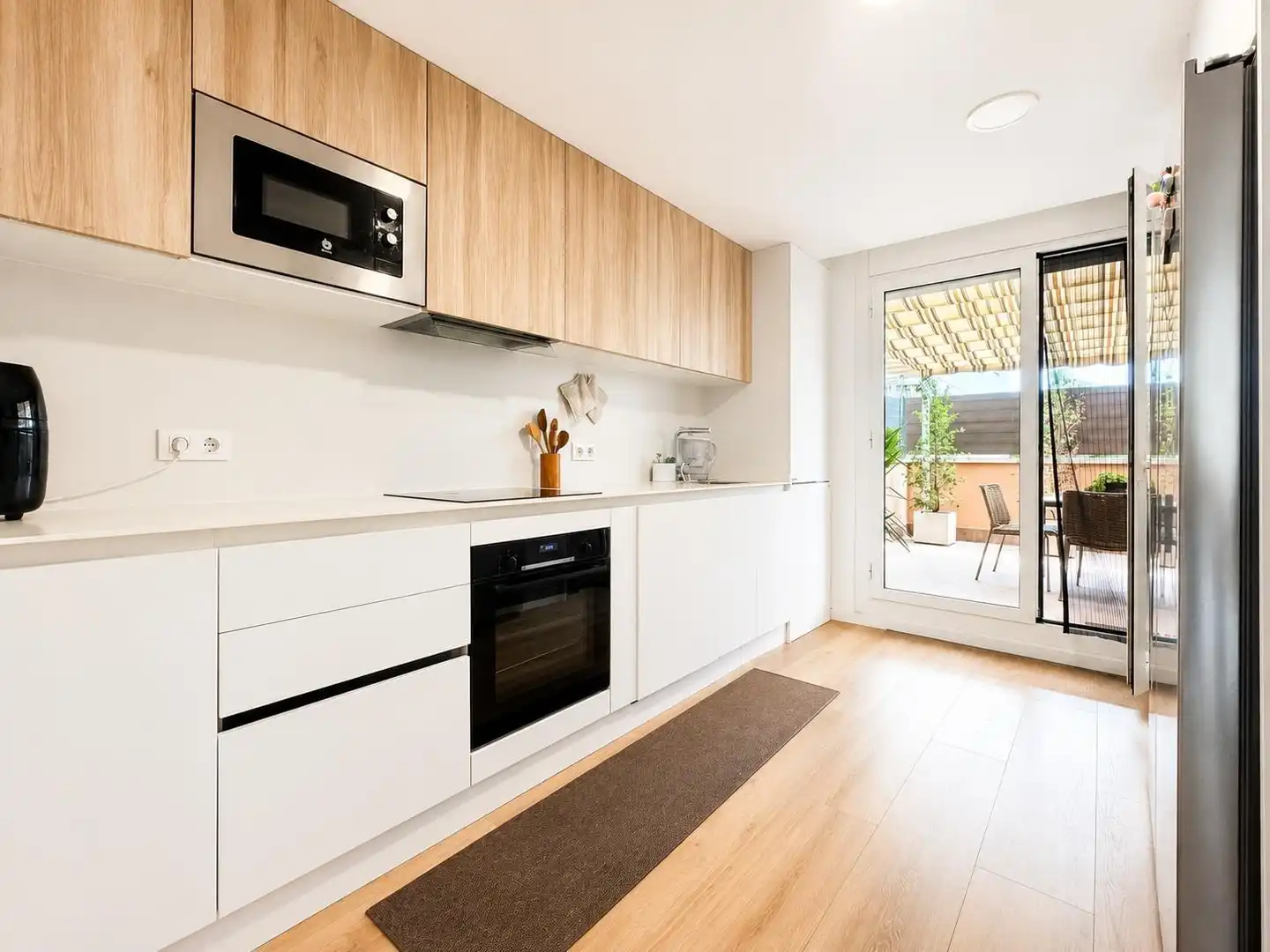 Cocina de Casa adosada en venta en Cunit con Aire acondicionado, Calefacción y Jardín privado