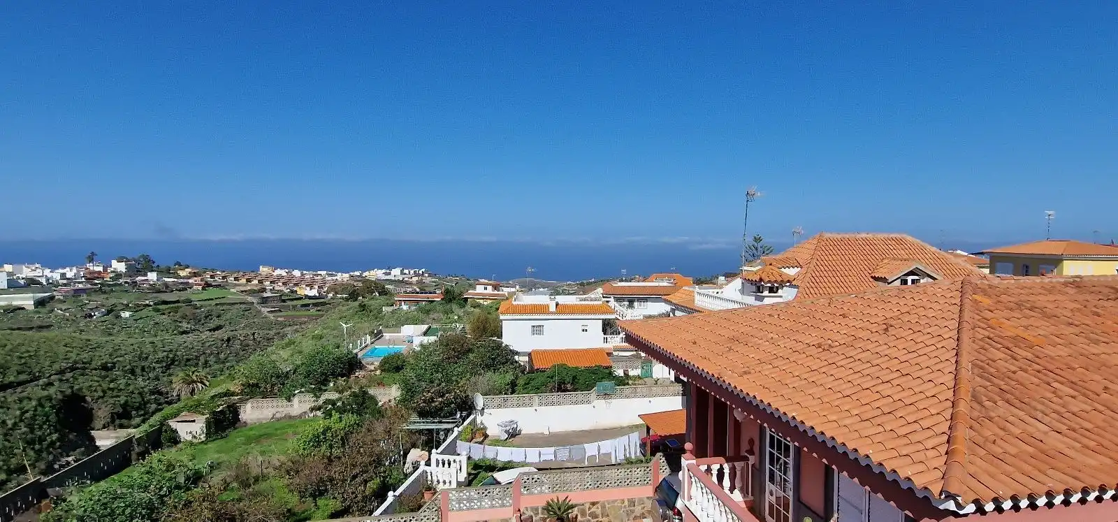 Vista exterior de Casa o chalet en venta en Firgas con Jardín privado, Piscina y Amueblado